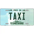 Taxi New Hampshire State License Plate 12" x 6" (LP)