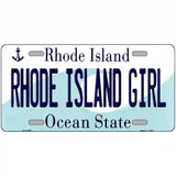 Rhode Island Girl Rhode Island State License Plate Novelty License Plate 12" x 6" (LP)