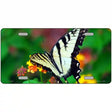 Butterfly Black and White Novelty Metal License Plate 12" x 6" (LP)