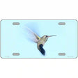 Hummingbird In Flight, Blue Novelty Metal License Plate 12" x 6" (LP)