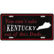 Kentucky Dude Novelty Metal License Plate 12" x 6" (LP)