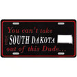 South Dakota Dude Novelty Metal License Plate 12" x 6" (LP)