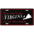 Virginia Dude Novelty Metal License Plate 12" x 6" (LP)