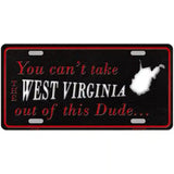 West Virginia Dude Novelty Metal License Plate 12" x 6" (LP)