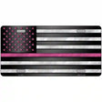 Thin Pink Line With Pink Stars Novelty License Plate 12" x 6" (LP)