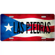 Las Piedras Puerto Rico Flag License Plate Metal Novelty 12" x 6" (LP)