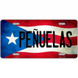 Penuelas Puerto Rico Flag License Plate Metal Novelty 12" x 6" (LP)