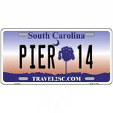 Pier 14 South Carolina Novelty License Plate 12" x 6" (LP)