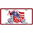 American Biker Novelty Metal License Plate 12" x 6" (LP)