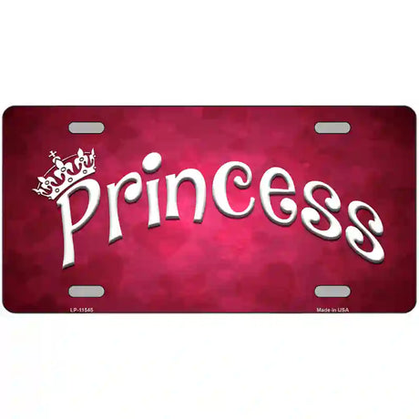 Princess Novelty License Plate 12" x 6" (LP)