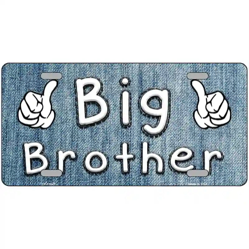 Big Brother Novelty License Plate 12" x 6" (LP)