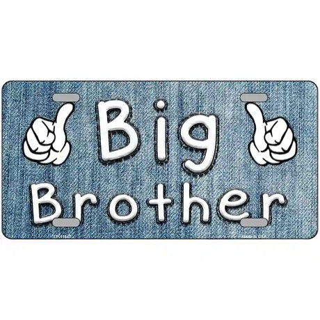 Big Brother Novelty License Plate 12" x 6" (LP)