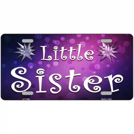 Little Sister Novelty License Plate 12" x 6" (LP)
