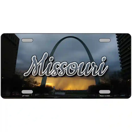 Missouri Gateway Arch Novelty Metal State License Plate 12" x 6" (LP)