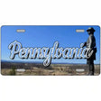 Pennsylvania Gettysburg Statue Novelty Metal State License Plate 12" x 6" (LP)