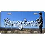 Pennsylvania Gettysburg Statue Novelty Metal State License Plate 12" x 6" (LP)