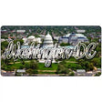 Washington DC White House Novelty Metal State License Plate 12" x 6" (LP)