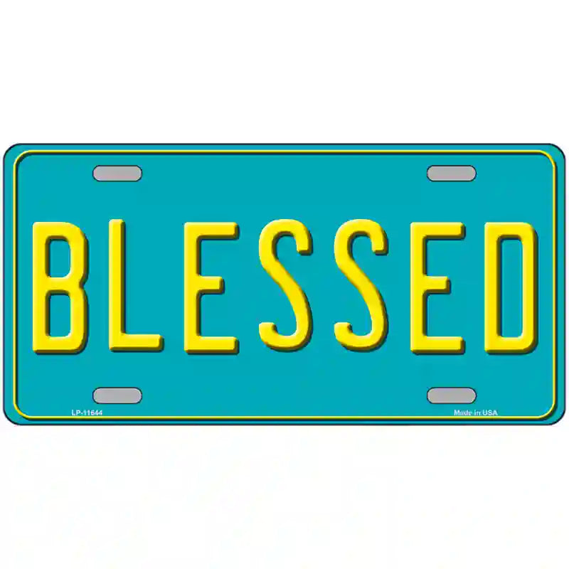 Blessed Novelty License Plate 12" x 6" (LP)