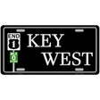 Key West Highway Sign Novelty License Plate 12" x 6" (LP)