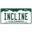 Incline Colorado Novelty License Plate 12" x 6" (LP)