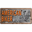 American Biker Novelty License Plate 12" x 6" (LP)