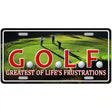 GOLF Novelty License Plate 12" x 6" (LP)