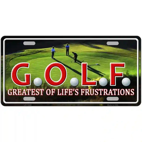 GOLF Novelty License Plate 12" x 6" (LP)