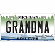 Grandma Michigan Novelty License Plate 12" x 6" (LP)