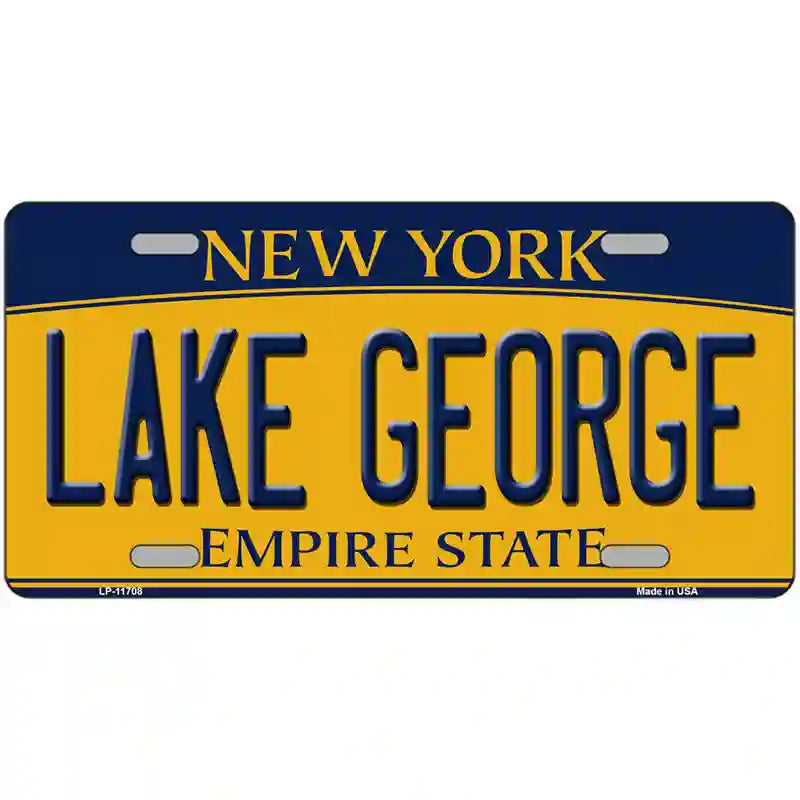 Lake George New York Novelty License Plate 12" x 6" (LP)