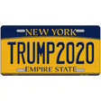 Trump 2020 New York Novelty Metal License Plate 12" x 6" (LP)