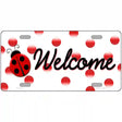 Welcome Ladybug Novelty License Plate 12" x 6" (LP)