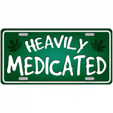 Heavily Medicated Novelty License Plate 12" x 6" (LP)