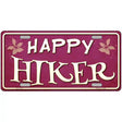 Happy Hiker Novelty License Plate 12" x 6" (LP)