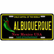 Albuquerque New Mexico Black State License Plate 12" x 6" (LP)