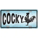 Cocky Chicken Novelty License Plate 12" x 6" (LP)