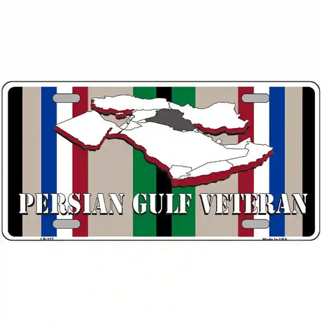 Persian Gulf Veteran Novelty Metal License Plate 12" x 6" (LP)