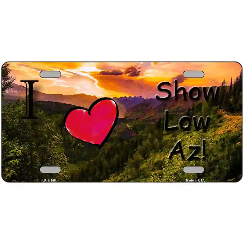 Show Low Valley Arizona Novelty License Plate 12" x 6" (LP)