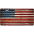 American Flag Novelty License Plate 12" x 6" (LP)