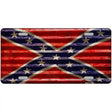 Confederate Flag Novelty License Plate 12" x 6" (LP)