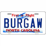 Burgaw North Carolina Novelty License Plate 12" x 6" (LP)