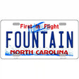 Fountain North Carolina Novelty License Plate 12" x 6" (LP)