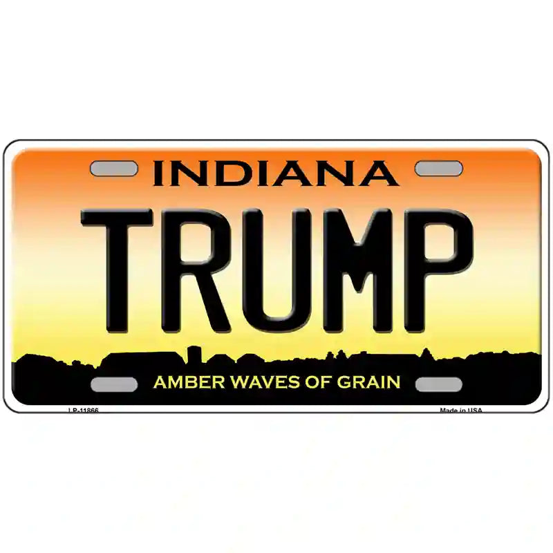 Trump Indiana Novelty License Plate 12" x 6" (LP)