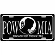 POW-MIA Novelty Metal License 12" x 6" (LP)