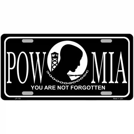 POW-MIA Novelty Metal License 12" x 6" (LP)