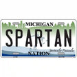 Michigan Spartan Novelty Metal License Plate 12" x 6" (LP)