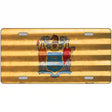 New Jersey Corrugated Flag Novelty License Plate 12" x 6" (LP)