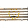 Rhode Island Corrugated Flag Novelty License Plate 12" x 6" (LP)