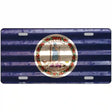 Virginia Corrugated Flag Novelty License Plate 12" x 6" (LP)