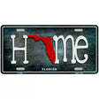 Florida Home State Outline Novelty License Plate 12" x 6" (LP)