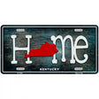 Kentucky Home State Outline Novelty License Plate 12" x 6" (LP)